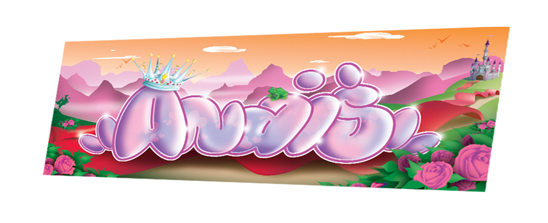 ANAIS - bubble style rose - fond princesse