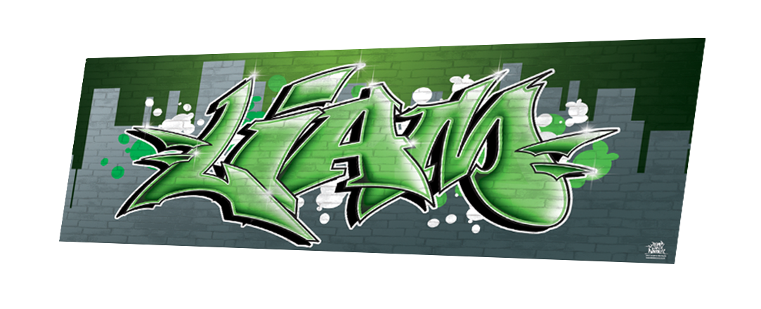 LIAM - wild style vert - fond street style gris vert